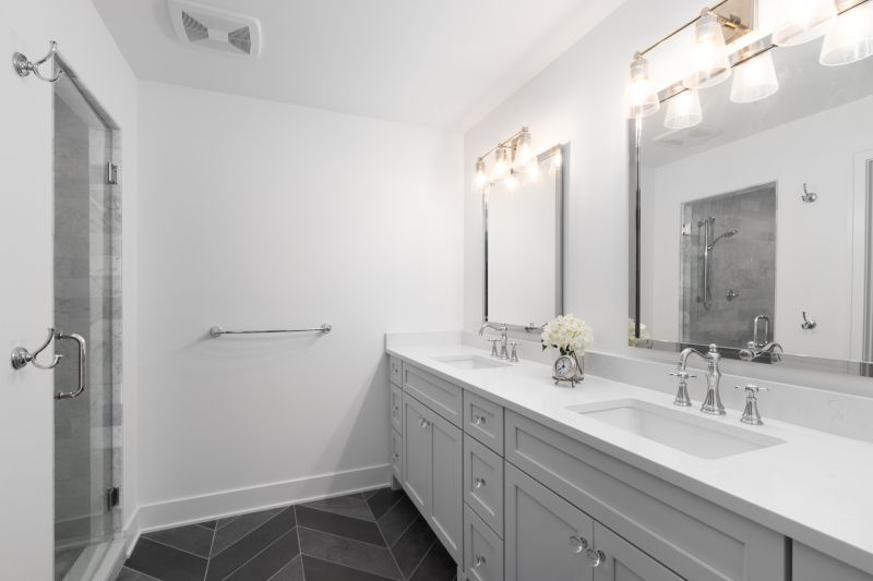 Contemporary vanity setup